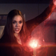 Elizabeth Olsen as Scarlet Witch in Captain America: Civil War